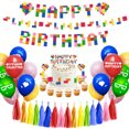 thumbnail image 1 of Kit de globos de látex con accesorios para fiesta de cumpleaños, 63 globos, 1 of 3