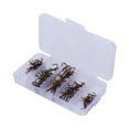 thumbnail image 1 of Treble Hooks 50pcs Mixed Fishing Hook Sharpened Treble Hook Triple Fishing Hook Set Treble Hooks Fishing Tackle 50pcs/Box Fishing Hook Sharpened Treble Hook 5 Sizes 2/4/6/8/10, 1 of 7
