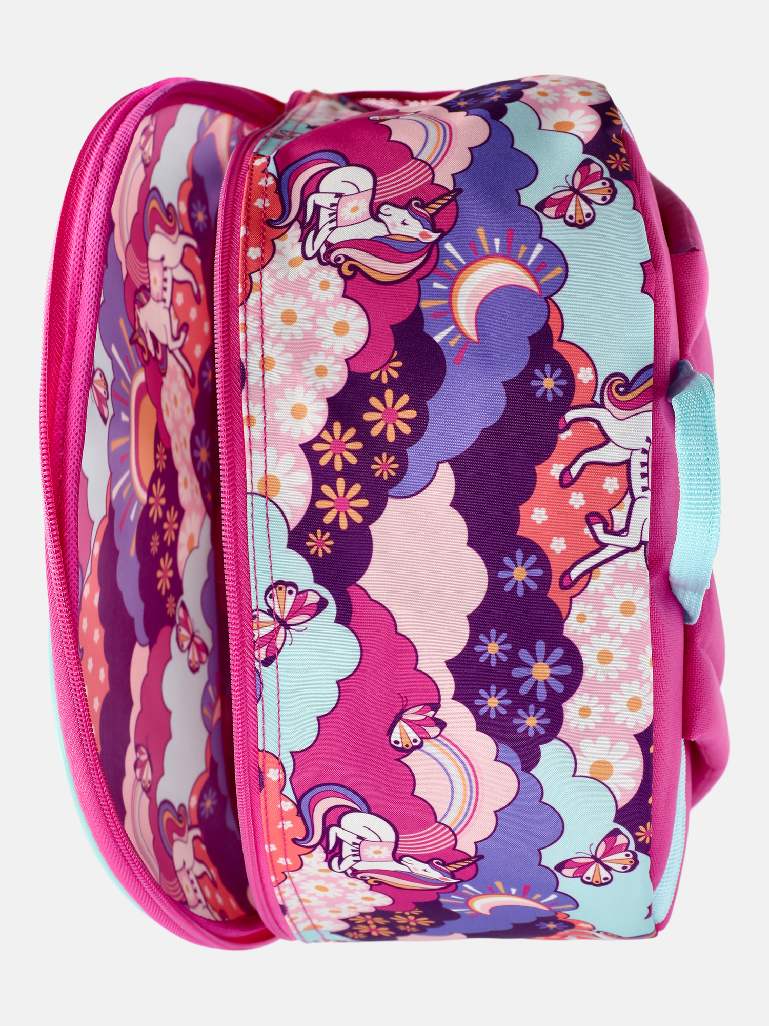 Mochila de 17" con estampado de unicornios, magenta 4