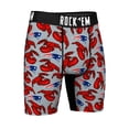 thumbnail image 4 of Men's Rock Em Socks  Gray New England Patriots Lobster Boxer Briefs, 4 of 4