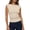 Beige, variant on Womens Summer Tops Boat Neck Cap Sleeve Tee Shirts Ruched Slim Fit Knit Going Out Tank Top Spring Fashion