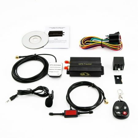 TK103B GPS SMS GPRS Tracker remote monitoring tamper alarm fuel cut off dead zone pass SOS illegal ignition