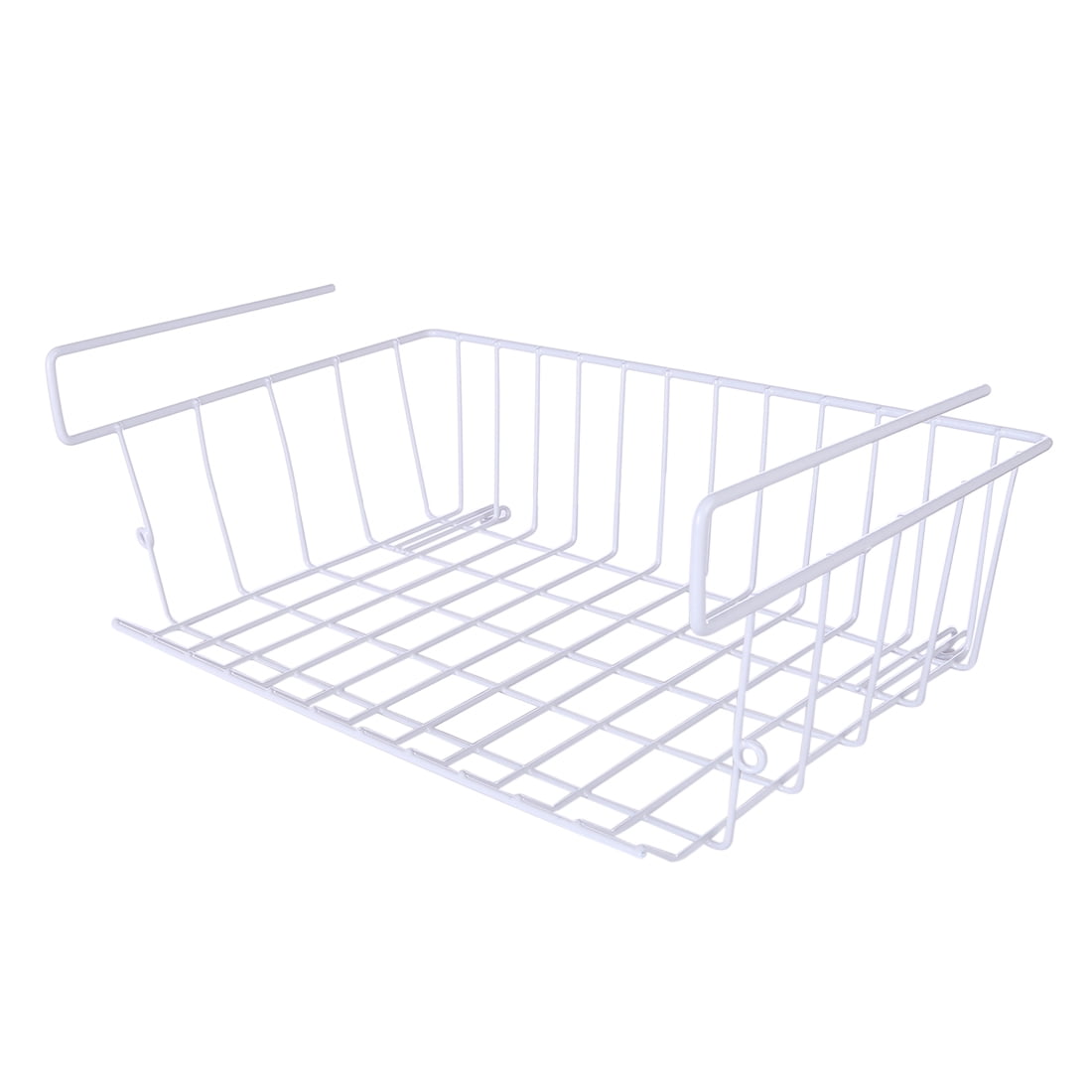 Multifunction Layered Under Shelf Basket Storage Shelf Wire Basket Organizer White