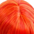 thumbnail image 7 of RightOn 27" Ombre Orange Wig flame Wig Fire Wig Long Curly Orange Wig with Bangs Women Girls Synthetic Wig Flame Hair Wig with Wig Cap, 7 of 7