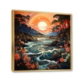 thumbnail image 2 of Designart "Coastaltropical Tropical Paradise Painting III" Nautical & Beach Floater Framed Canvas Art Print, 2 of 7