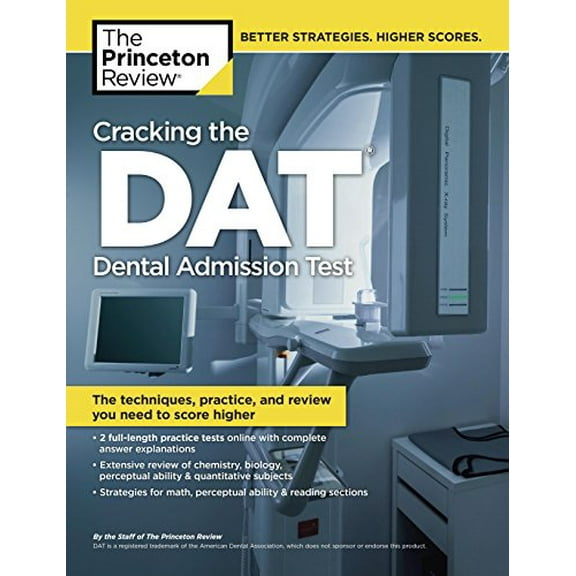 Pre-Owned Cracking the DAT (Dental Admission Test): The Techniques, Practice, and Review You Need to Score Higher (Paperback) 0375427562 9780375427565