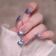 thumbnail image 2 of Uñas postizas adhesivas NNIPRAIYE ombré medianas estilo coffin, 24 piezas, 2 of 6