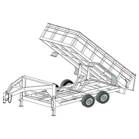 14HDGN - 6'4" x 14' - 14K Gooseneck Dump Trailer DIY Master Plan - 27 How-to Steps w/ Blueprint Paper - Engineer Approved