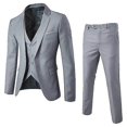thumbnail image 1 of Traje de hombre de corte entallado, traje de 3 piezas, traje de boda y baile, 1 of 4