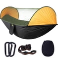 thumbnail image 1 of LAFGUR Camping Hammock Portable Sleeping Swing Automatic Quick Open 114.2x55.1in 441lb, 1 of 8