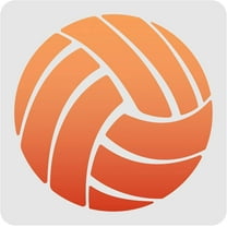 Volleyball Drawing Painting Stencils Templates 11.8x11.8 inch Plastic Decoration Square Reusable Stencils 1pc