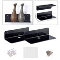 thumbnail image 4 of 2x Estante De Exhibición Pequeo De Acrílico Flotante De Pared Para Altavoz Inalámbrico Negro SM SunniMix Estantes flotantes para dormitorio, 4 of 8