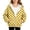 #A01-Yellow, variant on Girls Zip Up Jacket 10-12 Polka Dot Full-Zip Jacket for Kids Cute Oversized Girls Sweaters Fashion Winter Hooded Hoodies for Girls with Pockets