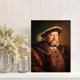 thumbnail image 2 of Qisvanset White Dog Oil Painting Canvas Print 12x16 Inch Study Bathroom Art, 2 of 8