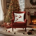 thumbnail image 4 of Under $5 Christmas Decorative Pillow Covers 18x18" Christmas European Linen Sofa Cushion Cushion Cushion Holiday for Holiday Party Supplies, 4 of 7