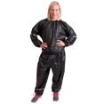 thumbnail image 2 of GoFit Vinyl Sweat Suit Large/X-Large 2-Piece with Elastic Bands and Reflective Stripes, 2 of 3