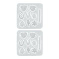 thumbnail image 1 of 2Pcs Silicone Earring Pendant Mold DIY Crystal Epoxy Jewelry Mold Eardrop Molds, 1 of 6