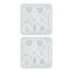 thumbnail image 1 of Molde colgante de pendiente de silicona de 2 piezas Molde de joyería epoxi de cristal DIY Moldes de gota para el oído, 1 of 7