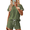 Army Green, variant on Ekouaer Womens Pajama Set Ribbed Knit Soft Shorts Pjs Summer Sleepwear Two Piece Casual Lounge Sets with Drawstring & Pockets