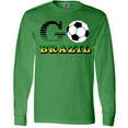 thumbnail image 3 of Inktastic Go, Brazil- Soccer, Football Long Sleeve T-Shirt, 3 of 5