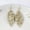 Gold, variant on Boho Glitter Leather Earrings Teardrop Leaf Dangle Hook Women Jewelry for Party