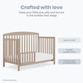 thumbnail image 4 of Dream On Me Convertible Crib Toddler Guard Rail, Almond Butter, 4 of 6