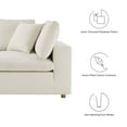 thumbnail image 5 of Modway Commix 6 Piece Down Filled Overstuffed Sectional Sofa Set in Light Beige, 5 of 5