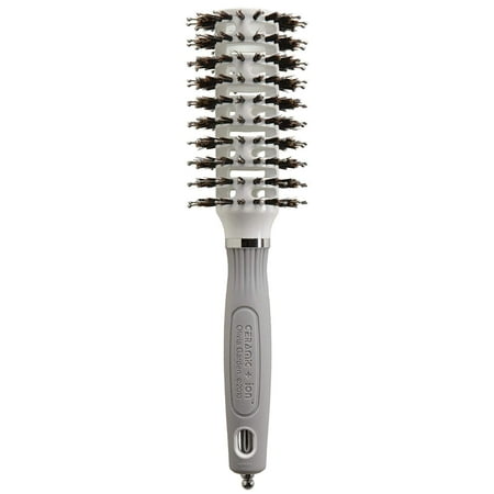 Olivia Garden Ceramic + Ion Turbo Vent Combo Hair Brush (ionic & 100% boar bristles) CITV-COMD (Medium 2 1/2 )