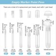 thumbnail image 2 of 6Pcs Graffiti Markers Set Clear Refillable Paint Marker, 2 of 5