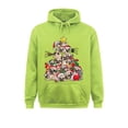 thumbnail image 3 of Sudadera con capucha ajustada para niños, diseño de árbol de Navidad, perro, Papá Noel, feliz Pugmas, para el día de los enamorados, ropa deportiva con estampado 3D, 3 of 5