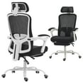 thumbnail image 1 of HOMCOM Ergonomic Office Chair, Reclining Mesh Computer Chair, Black, 1 of 10