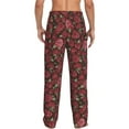thumbnail image 3 of Daiia Rose Flowers Men's Sleep Pant with Pockets and Drawstring,Pajama Pants-X-Large, 3 of 9