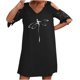 thumbnail image 1 of Vestidos de manga corta con hombros descubiertos y encaje con cuello en V estampado sexy de verano para mujer Fridja bnh5325, 1 of 9