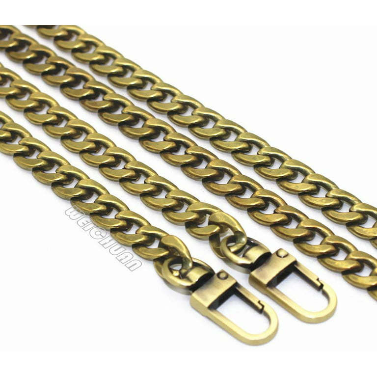 47'' Metal Crossbody Purse Chain Straps Replacement for Bag Handbag (Black)