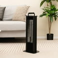 thumbnail image 2 of Gymax 1200W Freestanding Double-Sided Patio Heater Automatic Shut-Off with Handle, 2 of 10