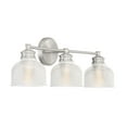 thumbnail image 5 of Trade Winds Lighting 3-Light Bathroom Vanity Light In Brushed Nickel, 5 of 7