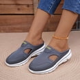 thumbnail image 6 of Caywon Women's Casual Slip on Half Shoes Breathable Arch Support Walking Mules Shoes Open Back Slip on Flats Non-Slip Sneakers Sandals, 6 of 7