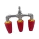 thumbnail image 5 of Boquilla de turbina giratoria Accesorio de boquilla 3 en 1 Boquilla de turbina triple Presión Naranja, 5 of 9