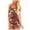Wine, variant on Women's Jumpsuits, Rompers Overalls Sexy Camisole Jumpsuit Floral Graphic Print Jumpsuit Drawstring Waist Overalls Pant