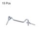 thumbnail image 4 of 15pcs 1.7 "- 3" cabina gancho gancho puerta puerta puerta giratoria ventana gancho de puerta con tornillos de montaje 2 pulgadas, 4 of 7