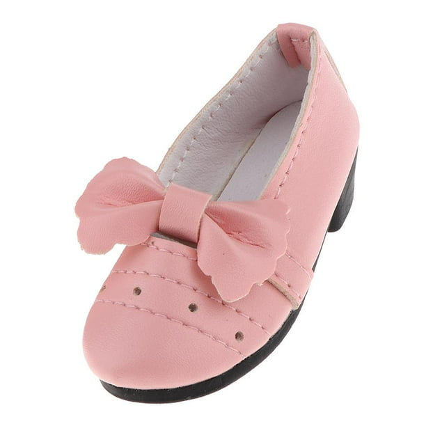 de Tacón Bajo con Lazo de material cuero PU de Moda 1/3 para Accesorios de Ropa de Muñeca Lolita de Noche de 60 Cm Rosa 1 Hugo BJD Girl Dolls Shoes