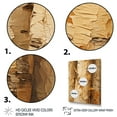 thumbnail image 3 of Designart "Essence of Tree Bark in Brown III" Landscapes Framed Wall Art - Country Brown Tree Entryway Framed Wall Art, 3 of 6