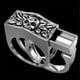 thumbnail image 1 of Anillo de calavera con compartimento invisible Anillo de calavera punk-7-plata Sincero Electrónica, 1 of 5