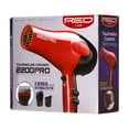 thumbnail image 5 of RED by Kiss Tourmaline Ceramic 2200W PRO - Professional Hair Dryer with Extra Combs, Frizz-Free Hair, Six Heat Settings Blow Dryer, 5 of 5