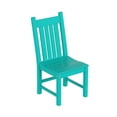 thumbnail image 3 of WestinTrends Malibu Classic Outdoor Dining Chairs, All Weather Poly Lumber Adirondack Patio Chairs Restaurant Bistro Chairs Support 350 LBS, Arched Backrest and Curved Seat for Comfort, Turquoise, 3 of 9