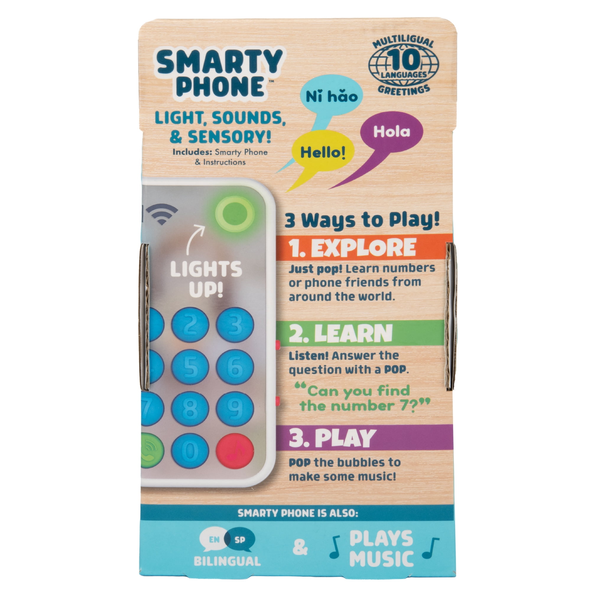 Chuckle & Roar Pop It Phone Pretend Play for Children Ages 1-4+ by Buffalo Games
