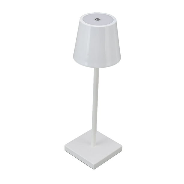 Lampe De Table Sans Fil, Lampe Tactile LED Portable Rechargeable Dimmable  Interrupteur Tactile Ergonomique Pour Extérieur Pour Restaurant Blanc 