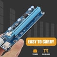 thumbnail image 5 of KAKOWELY external gpu for laptop Graphics Card Pcie Mining Graphics Card Pcie Express Extension Graphics Pcie Riser Card5.04"X1.54"X0.79", 5 of 5