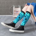 thumbnail image 5 of Naloa World Turtle Day Thigh High Socks Extra Long Stretchy Sock Women Over Knee High Opaque Stocking Daily Wear, 5 of 6