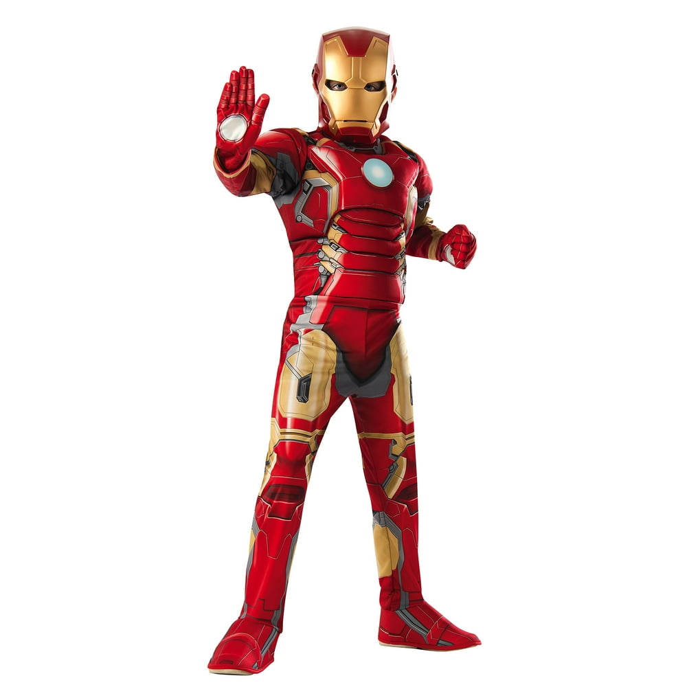 Child Avengers 2 Iron Man Muscle Chest Costume with Gloves (Medium ...